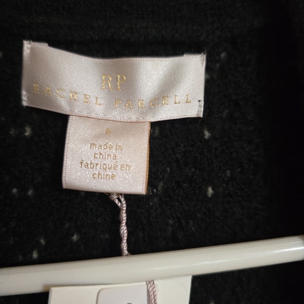 NWT Rachel Purcell Black Duster Sweater Size Small - Picture 4 of 6